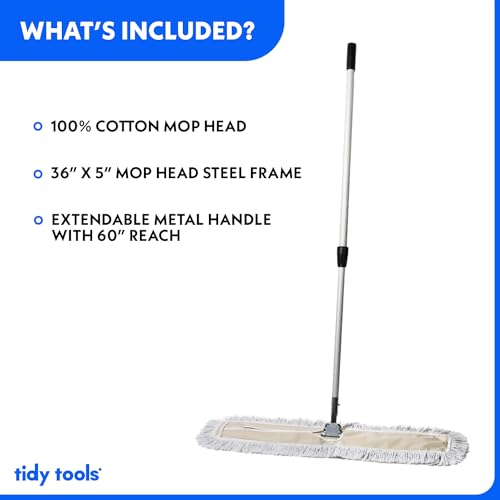 24 in. Cotton Reusable Dust Mop T4339