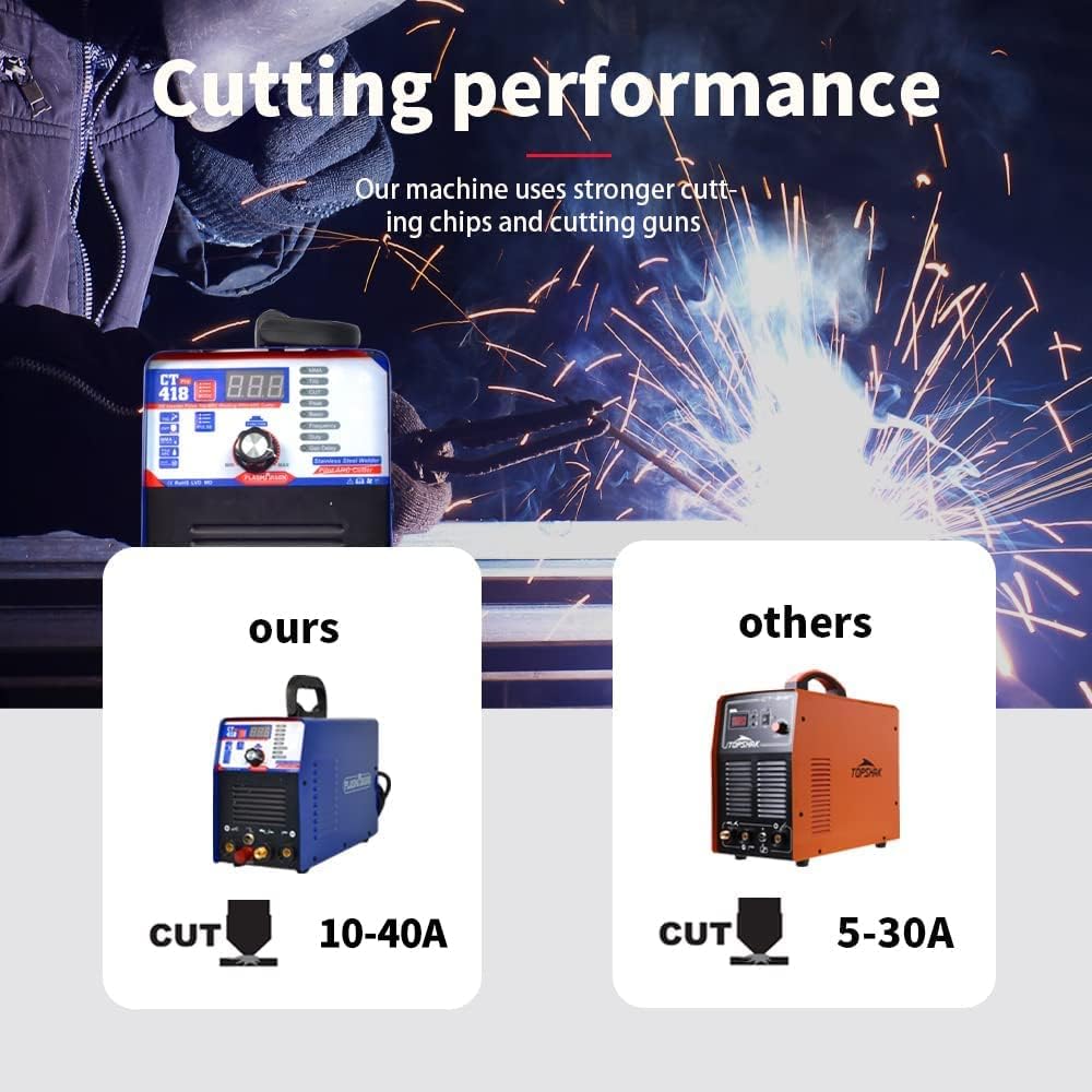 Air Plasma Cutter 4 IN 1 MMA Tig Pulse DC IGBT Welding Equipment O678