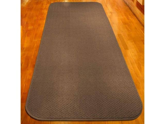 Toffee Brown 16 ft. x 27 in. Skid-Resistant Carpet Runner B363667