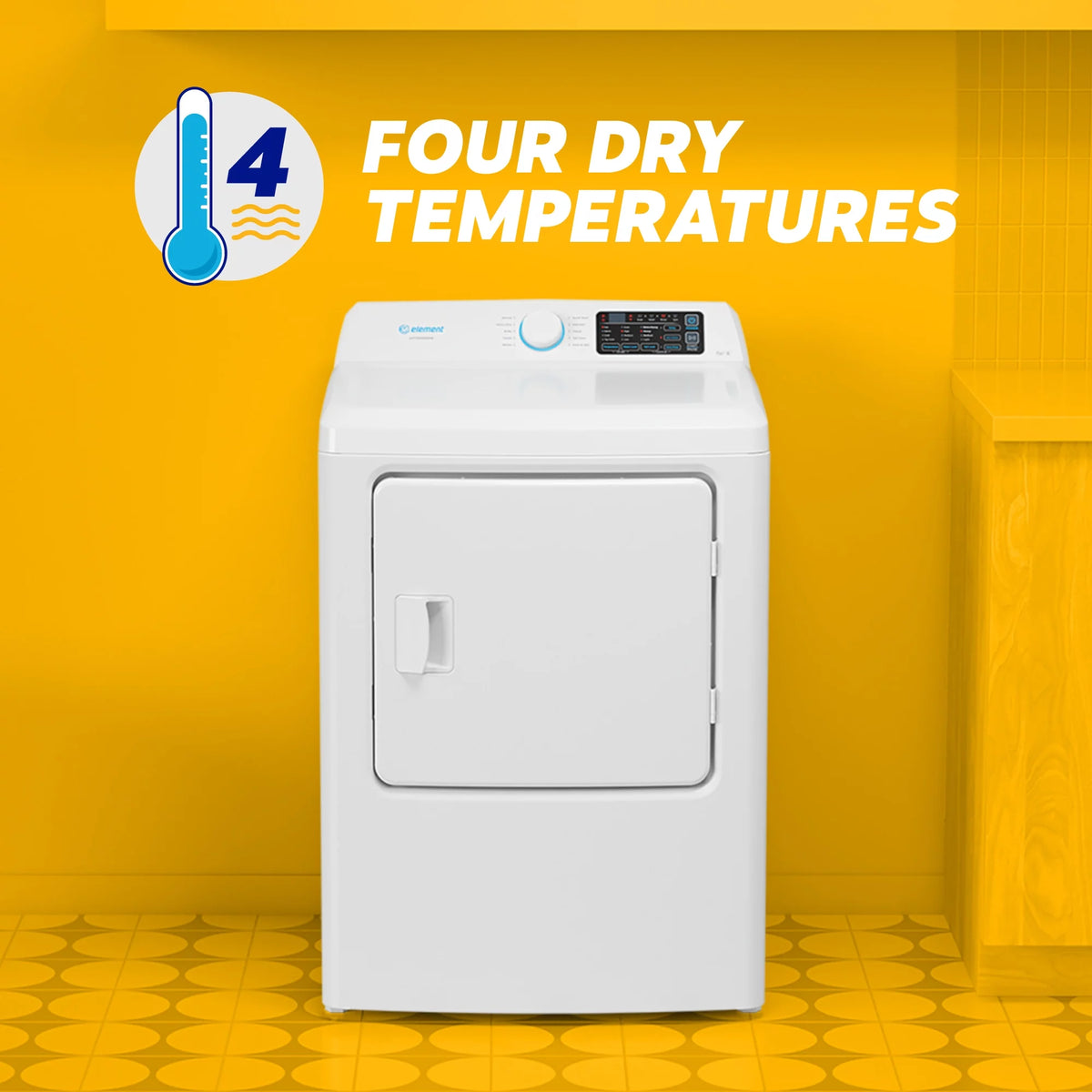 6.7 cu. ft. Front Load Gas Dryer in White Q87276