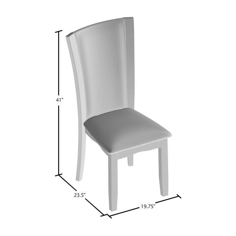 Set of 2 Faux Leather Dining Chair D756805