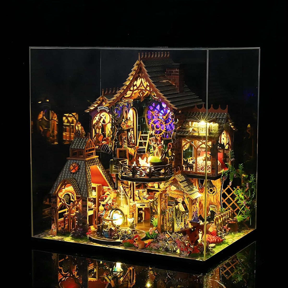 Miniature House Kit with Dust Proof Cover & Small Tools D467