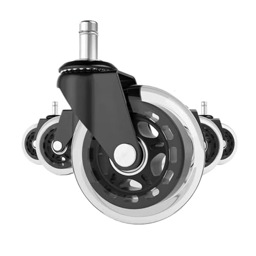 5pc Soft Rubber Swivel Caster Wheels for Office Chair P68546