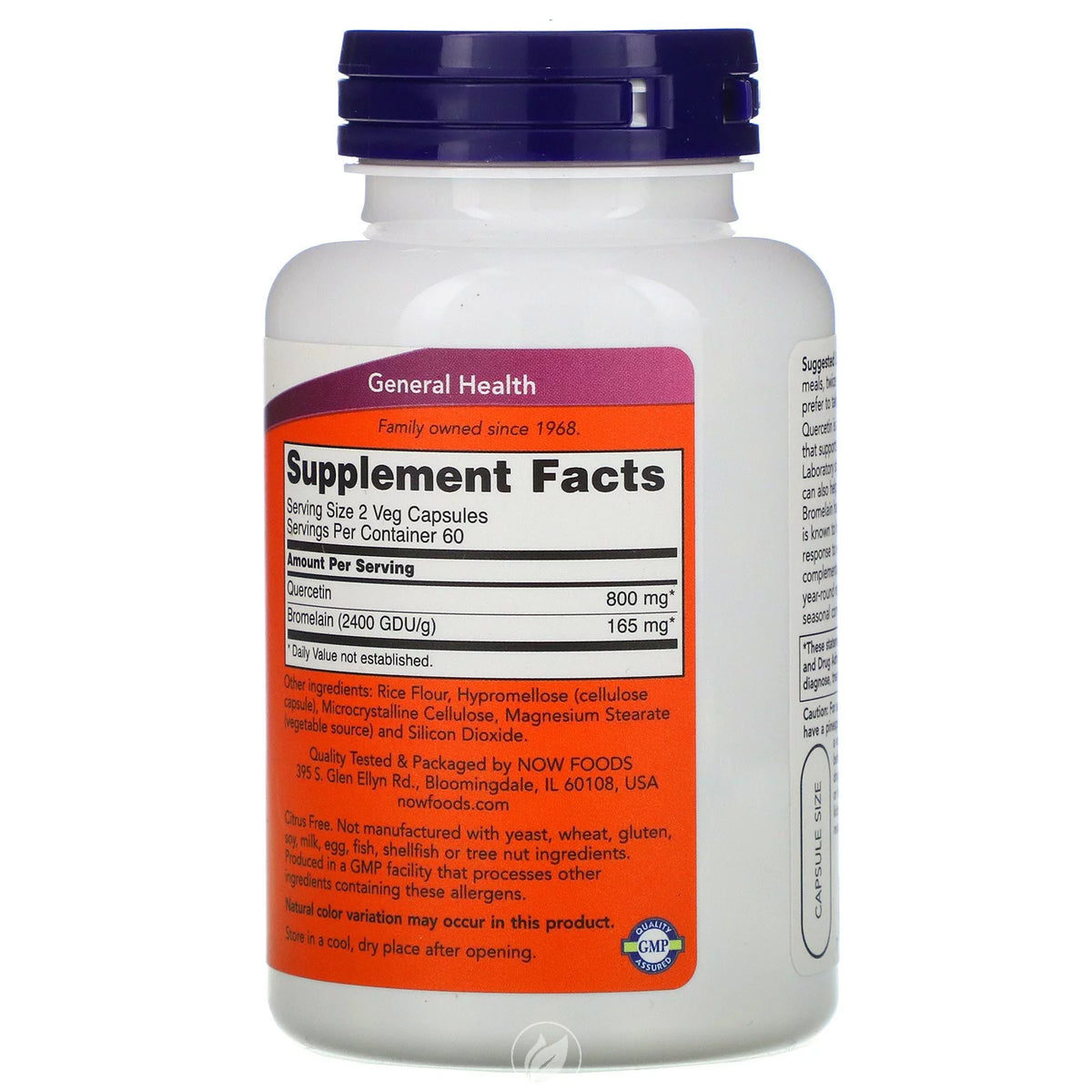 Quercetin with Bromelain 120 Veggie Caps L128776