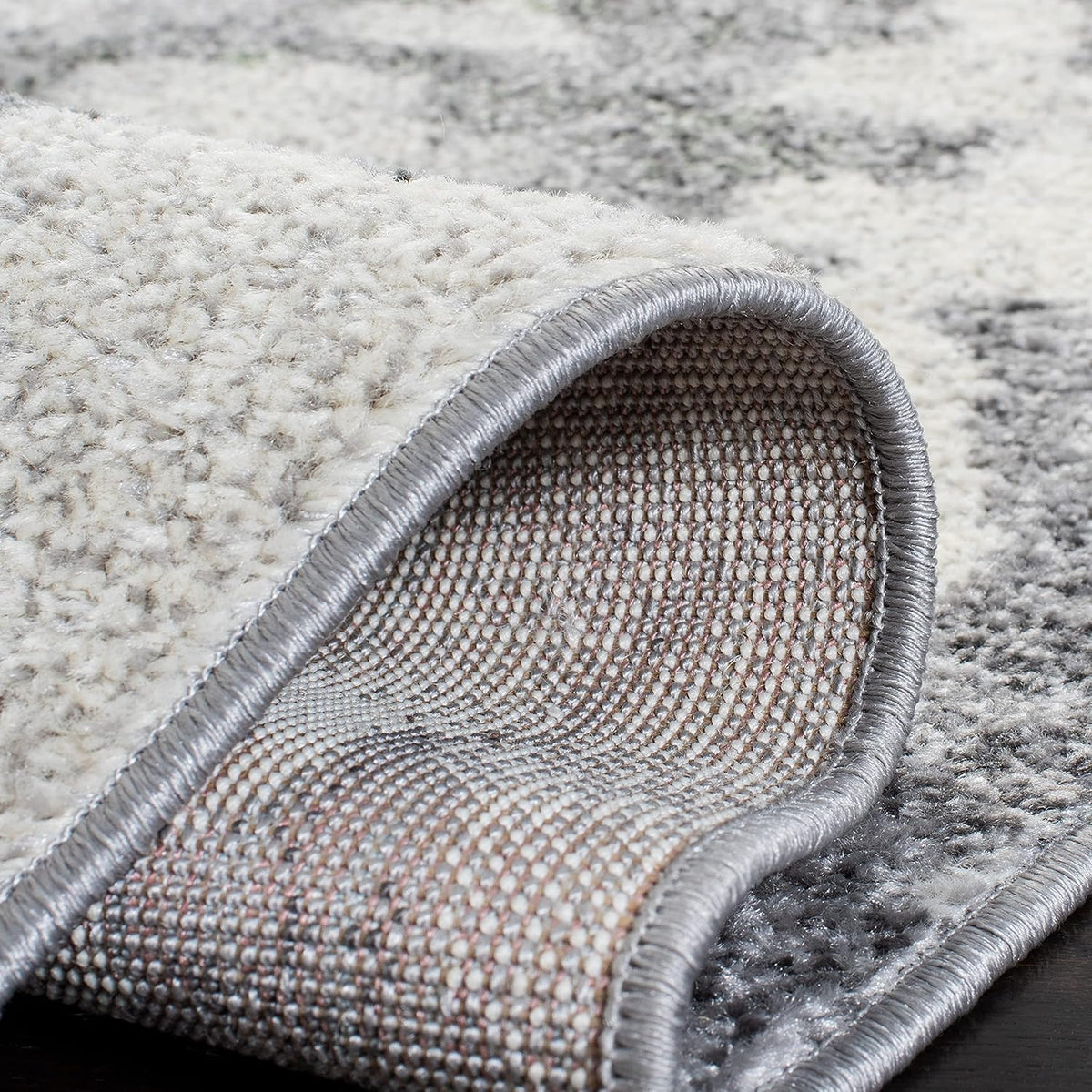 Green & Grey 4' Square Area Rug H3892