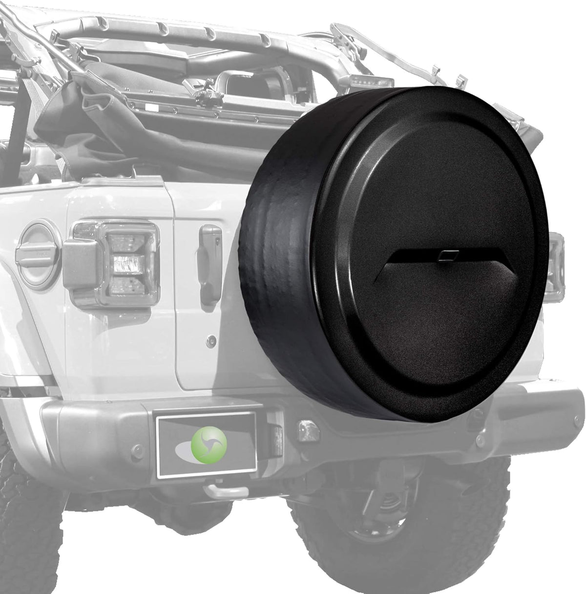32 Black-Textured Rigid Tire Cover with Back-up Camera J41209