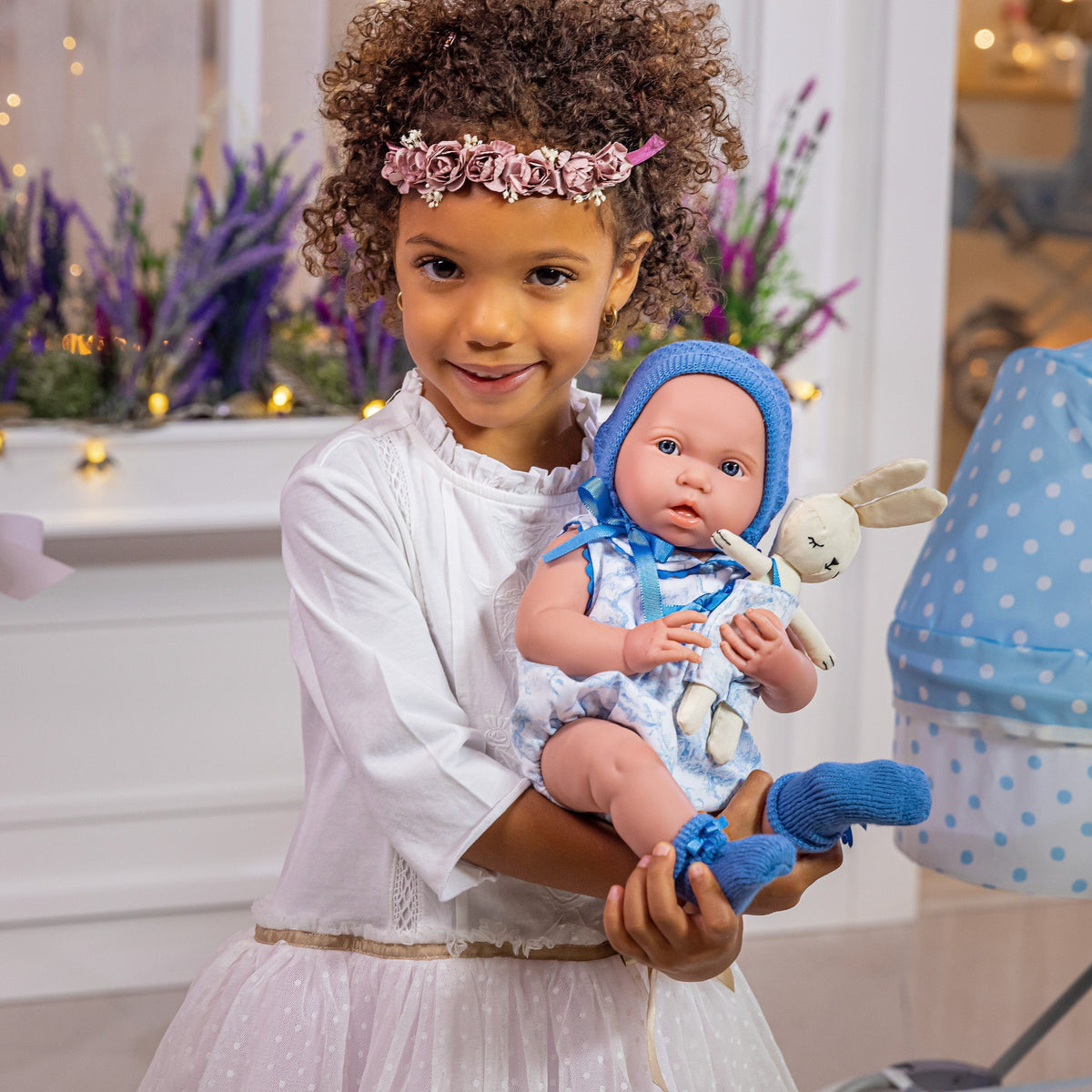17 in. All-Vinyl Baby Doll Set with Accessories F14543