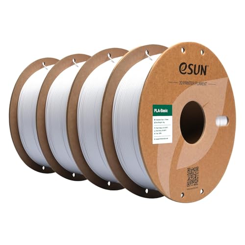 Cold White PLA Filament 1.75mm 1KG Spool 4 Spools H34642