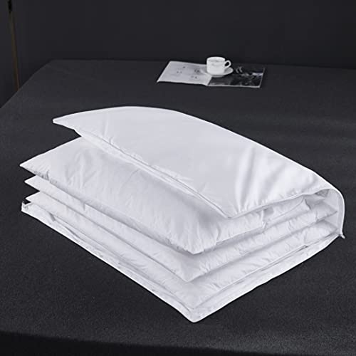 King Size Goose Feather Pillow with Cotton Cover O1946