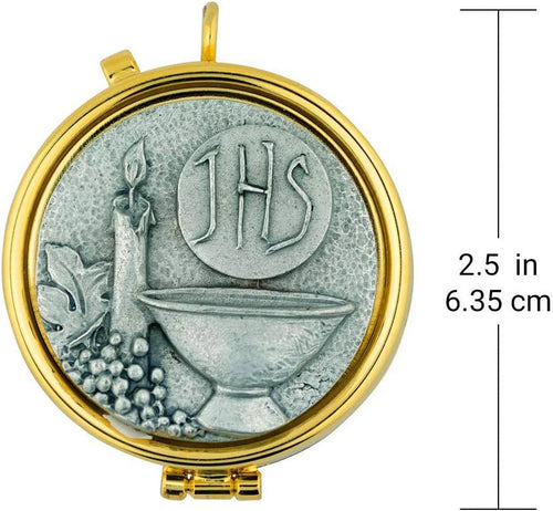 2 Sizes Pewter Communion PYX F57323