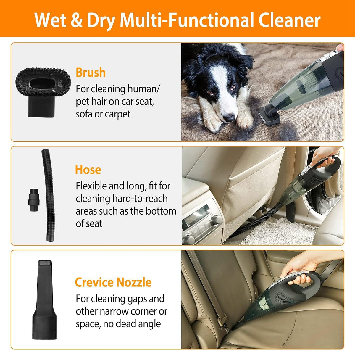 Cordless Handheld Car Vacuum with Waterwashable Filter Pack of 2 R648281