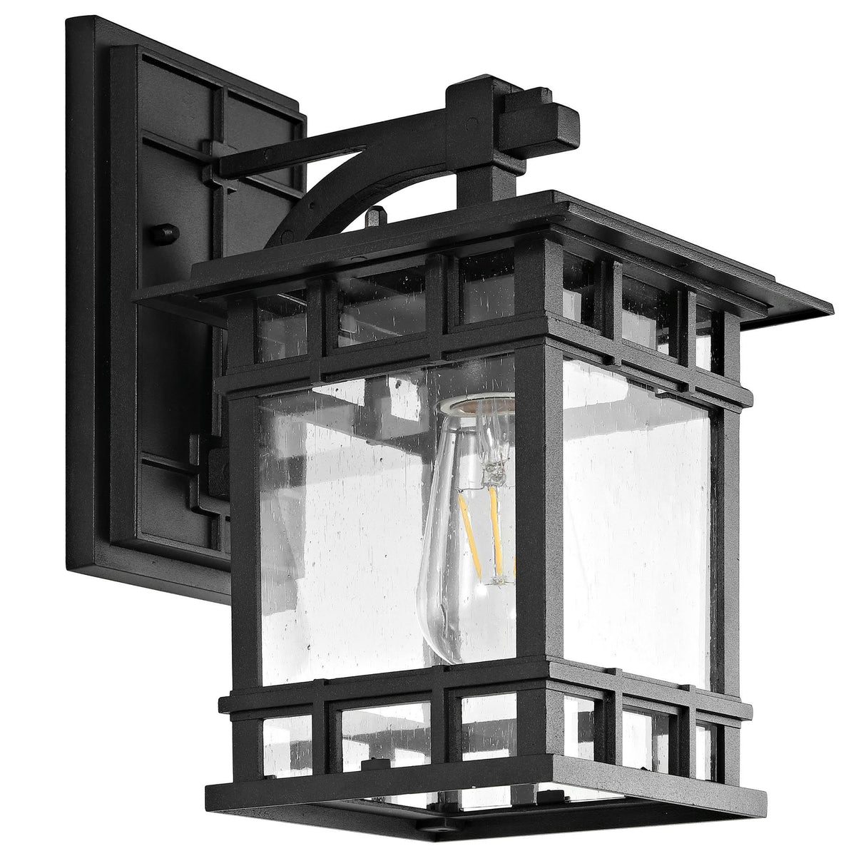 Black Outdoor Wall Lantern Y586