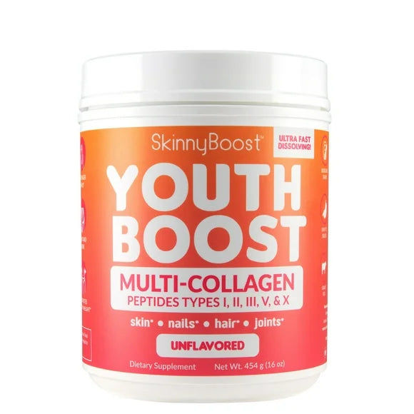 Multi-Collagen Powder 5 Types Hydrolyzed Collagen Peptides Unflavored 58 Servings S402