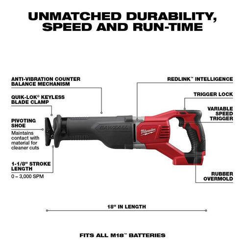 18V Cordless Reciprocating Saw and Circular Saw W38106