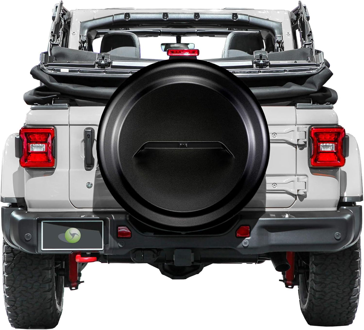 32 Black-Textured Rigid Tire Cover with Back-up Camera J41209