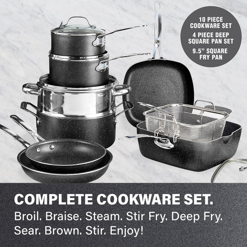 20 Piece Nonstick Cookware and Bakeware Set E278