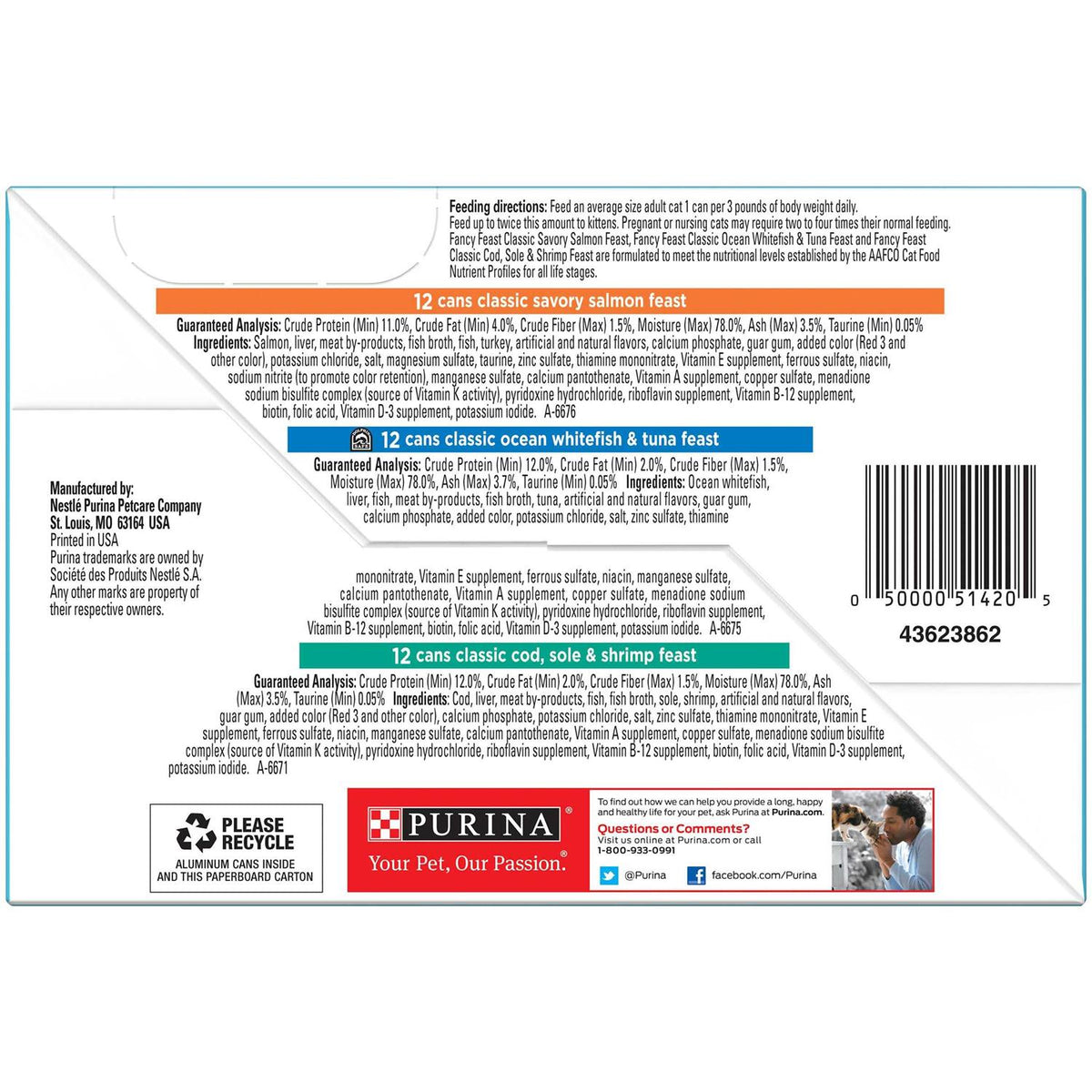 Grain-Free Wet Cat Food Variety Pack Z4858