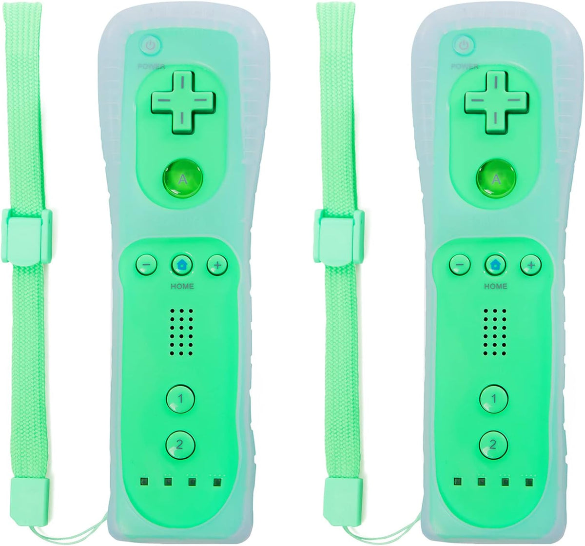 Wii Controller 4 Pack with Silicone Case and Wrist Strap C20449