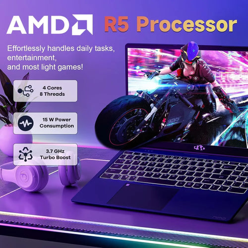 15.6" FHD Laptop 32GB RAM 1TB SSD AMD Ryzen 5 3500U Processor Blue U74420