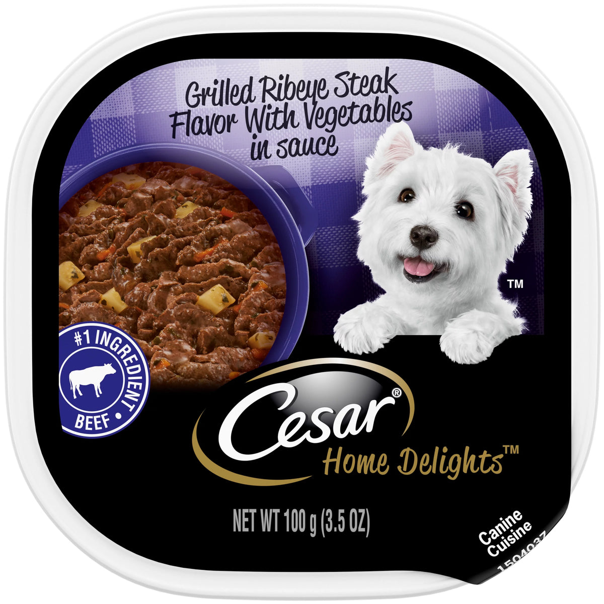 Ribeye Steak Flavor with Vegetables Dog Food, 3.5 oz (24 pk) G889