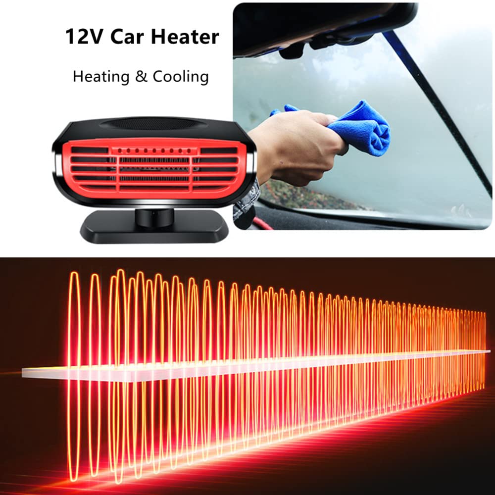 Portable 12V 150W Car Heater Defroster Fan with Cigarette Lighter Plug E2315