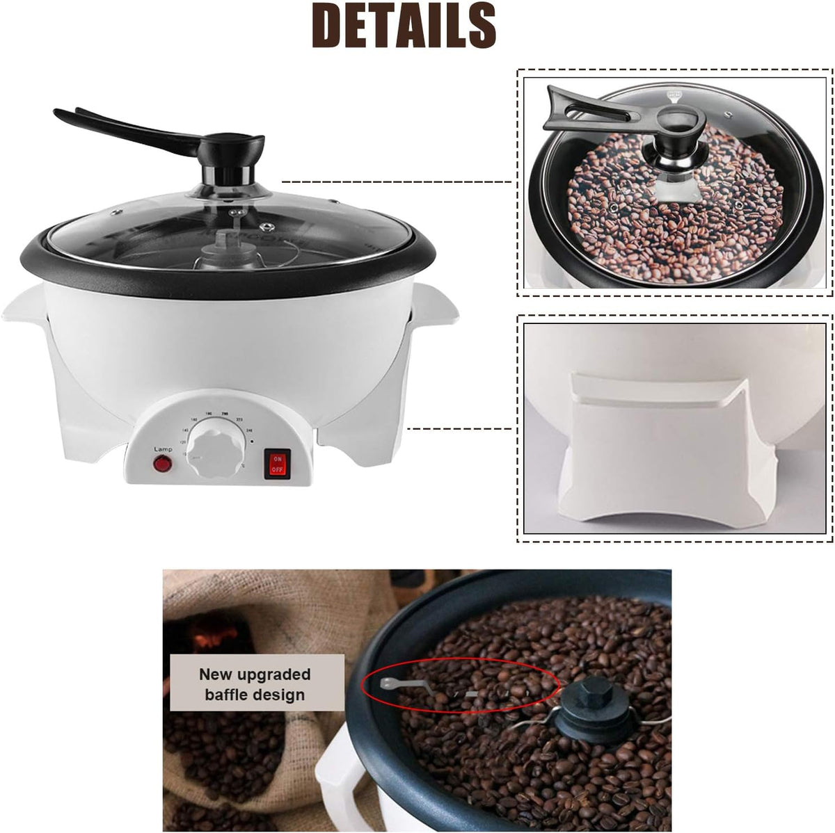 Electric Coffee Roaster Machine 110V L33759