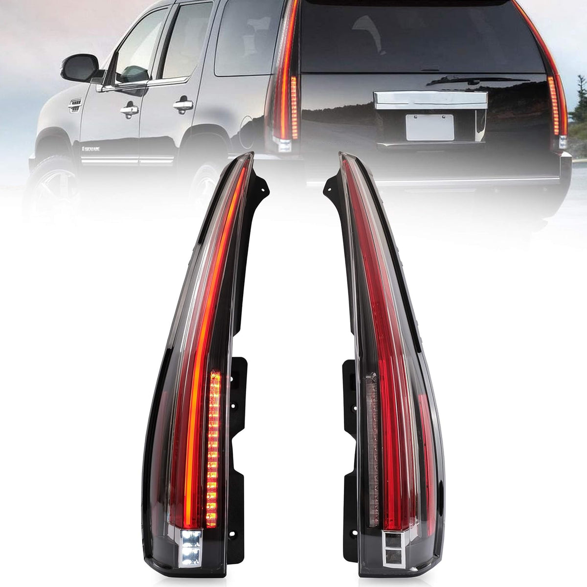 Tail lights Assembly with Red Turn Signal V55211