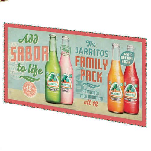 12/12.5 fl. oz. Glass Bottle Case Naturally Flavored Mexican Soda O2591