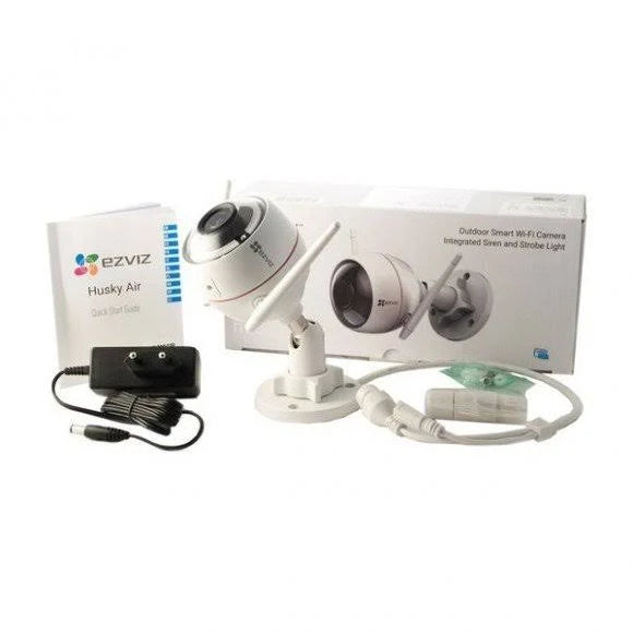 White Outdoor Bullet Security Camera V63190