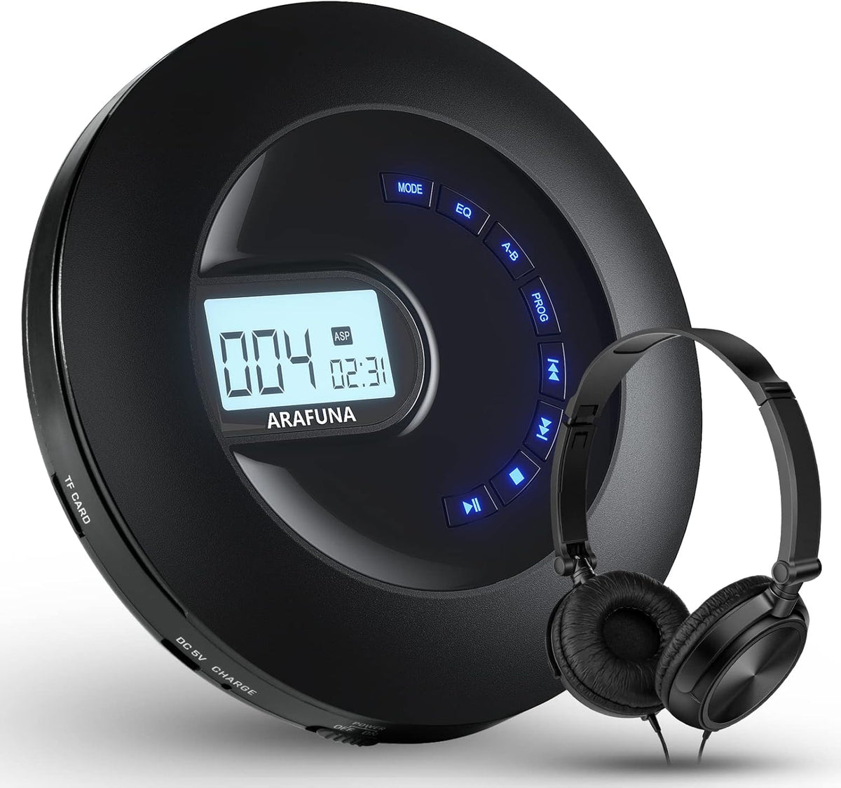 Portable CD Player with Headphone and LCD Display C82712