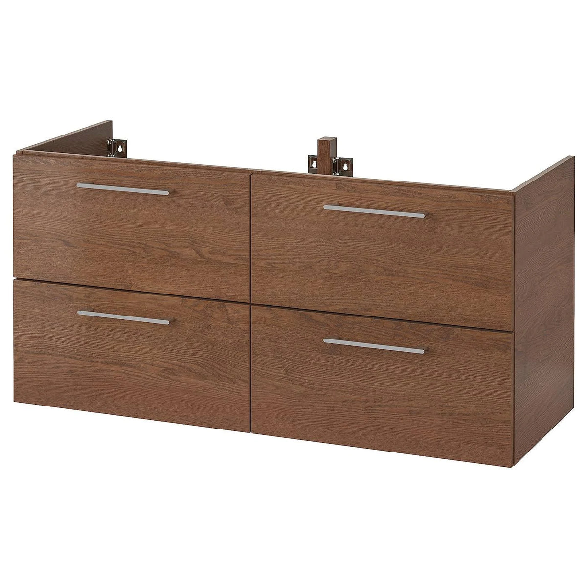 Brown Stained Ash Effect 4 Drawer Sink Cabinet U5560