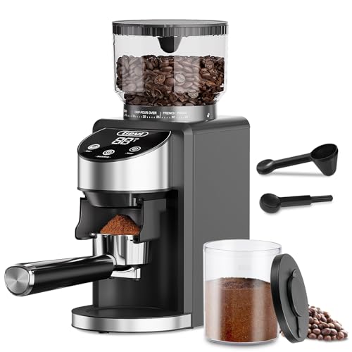 Conical Burr Coffee Grinder, Adjustable Burr Mill with 35 Precise Grind Settings, Anti-Static O41028