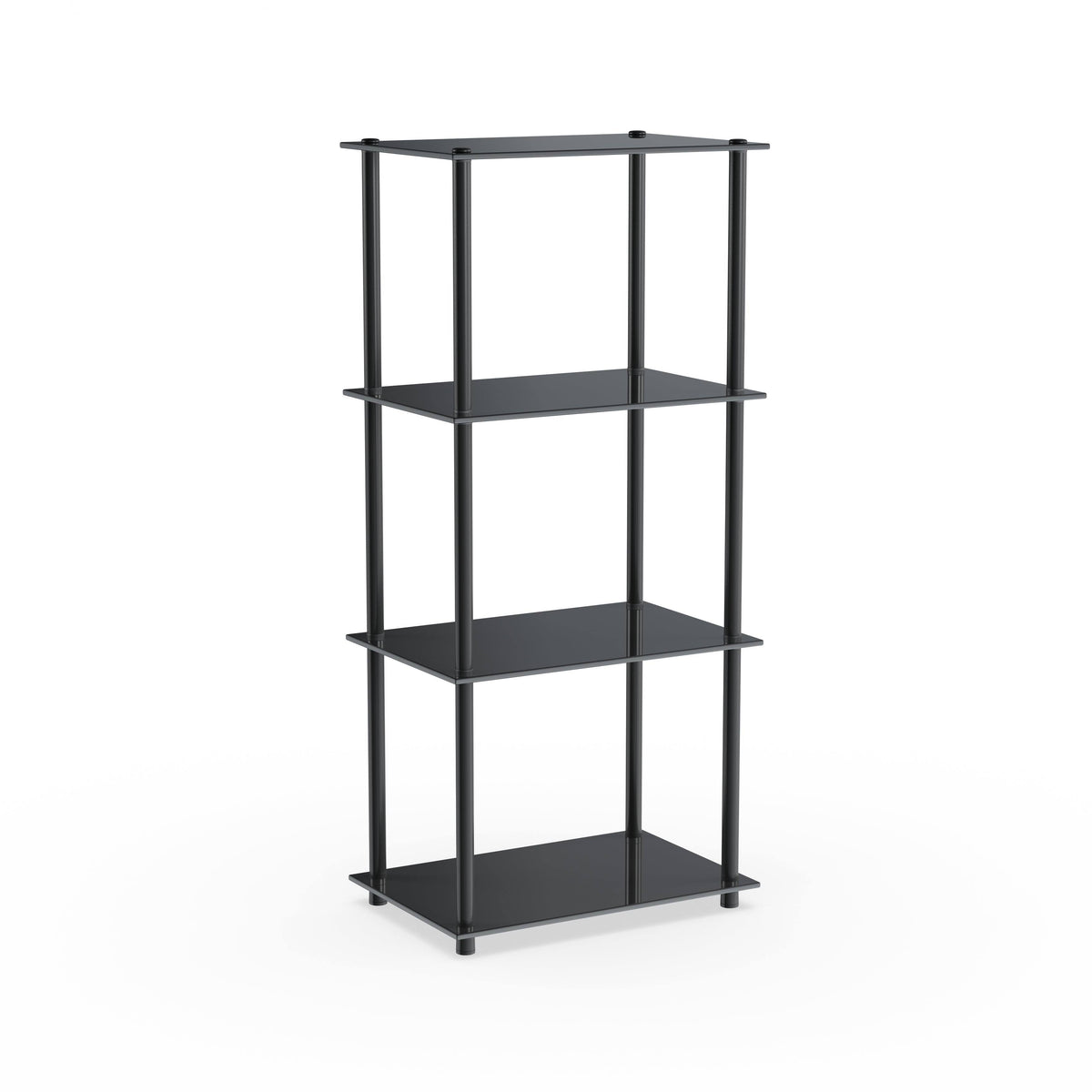 Glass 4-Tier Tower Shelf W98589