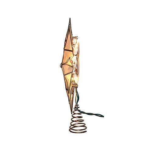 10-Light 12-Point Capiz Star Treetop L544927