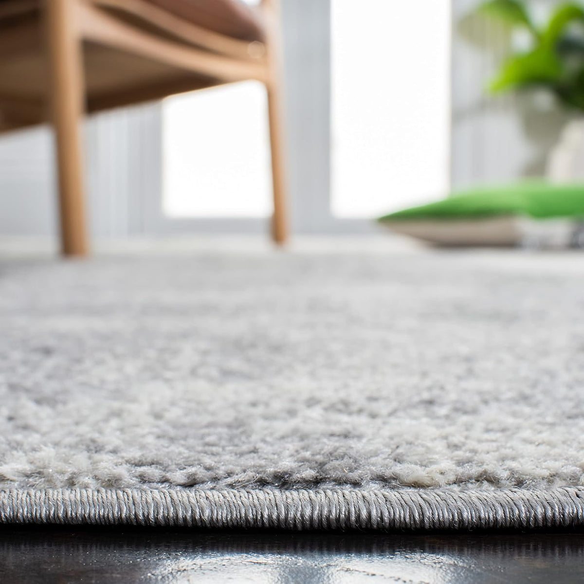 Green & Grey 4' Square Area Rug H3892