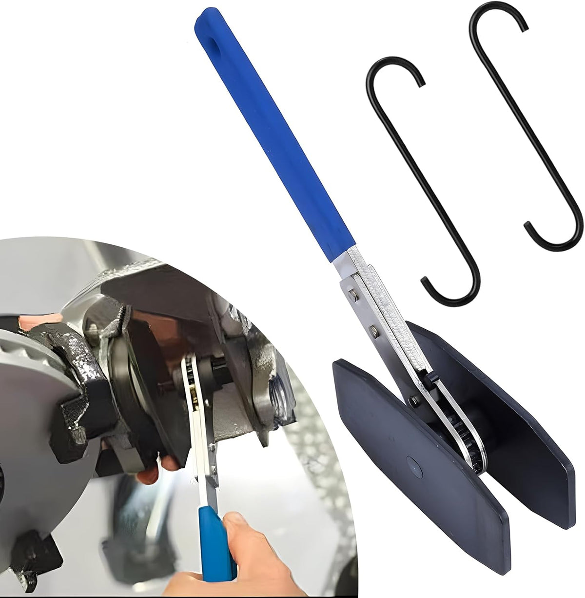 4 In 1 Disc Brake Piston Compressor Wrench (Blue & Black) T424335