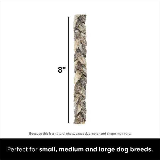 Braided Cod Skin Dog Treats C80500