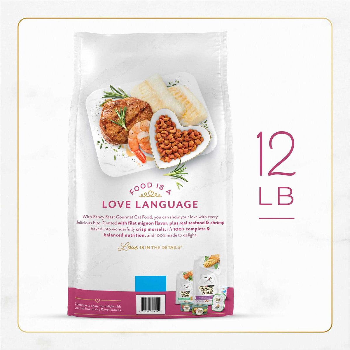 Dry Cat Food Filet Mignon Flavor with Seafood & Shrimp T63873