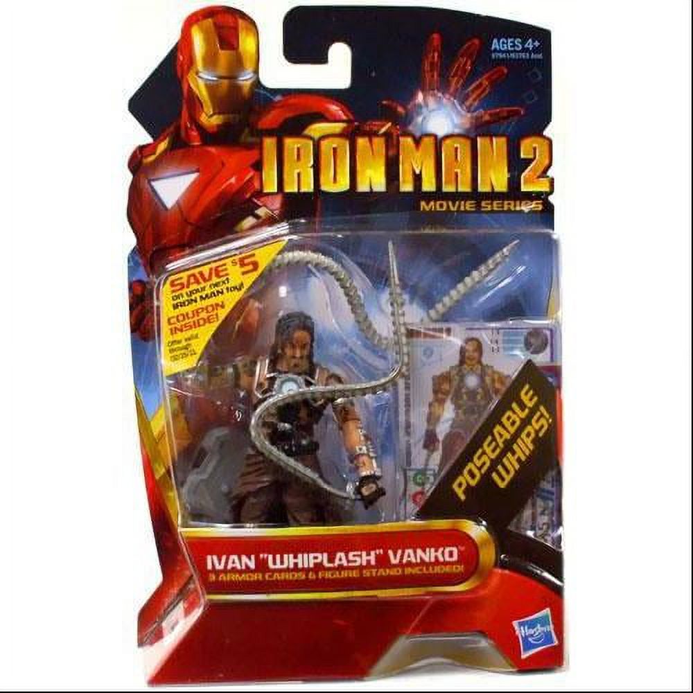 Iron Man 2 Movie Series Ivan Whiplash Vanko Unarmored 4" Action Figure G244526