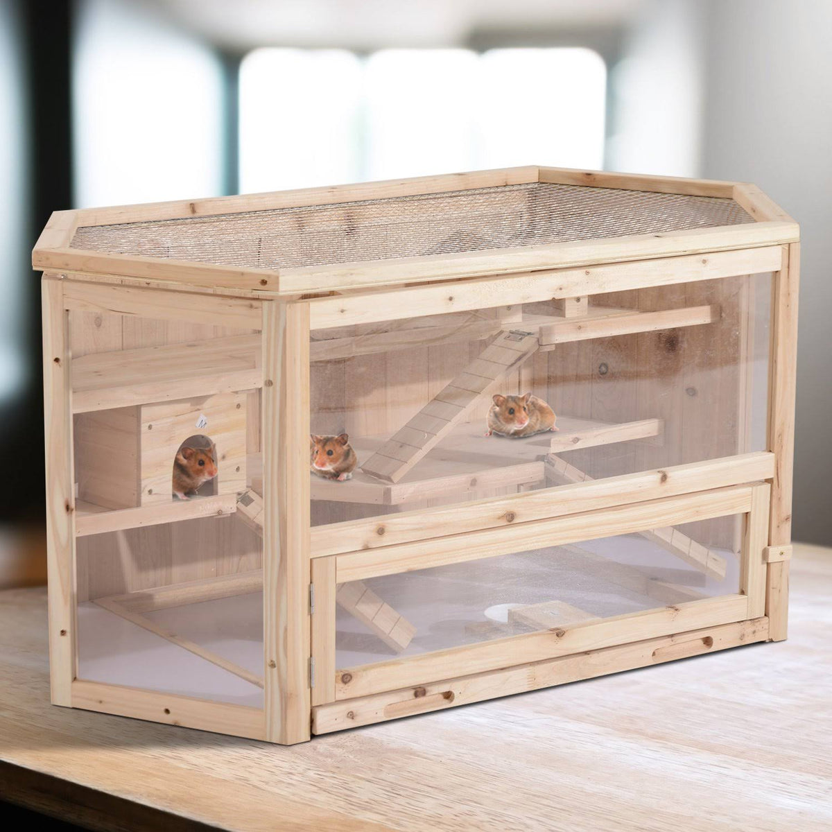 Large Wooden Hamster Cage H951