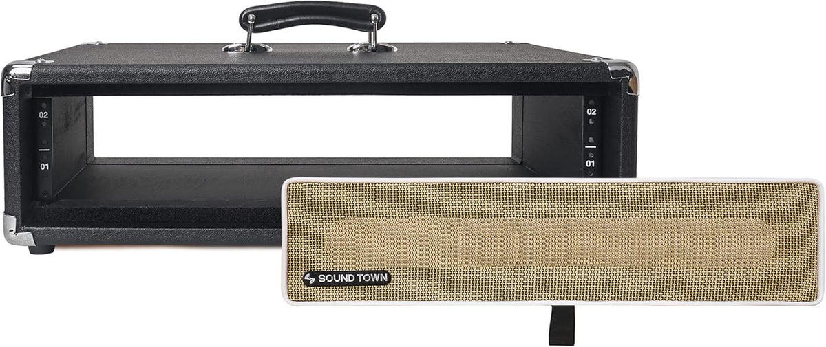 2U Amp Rack Case, 12.5 Depth, Black Q182693