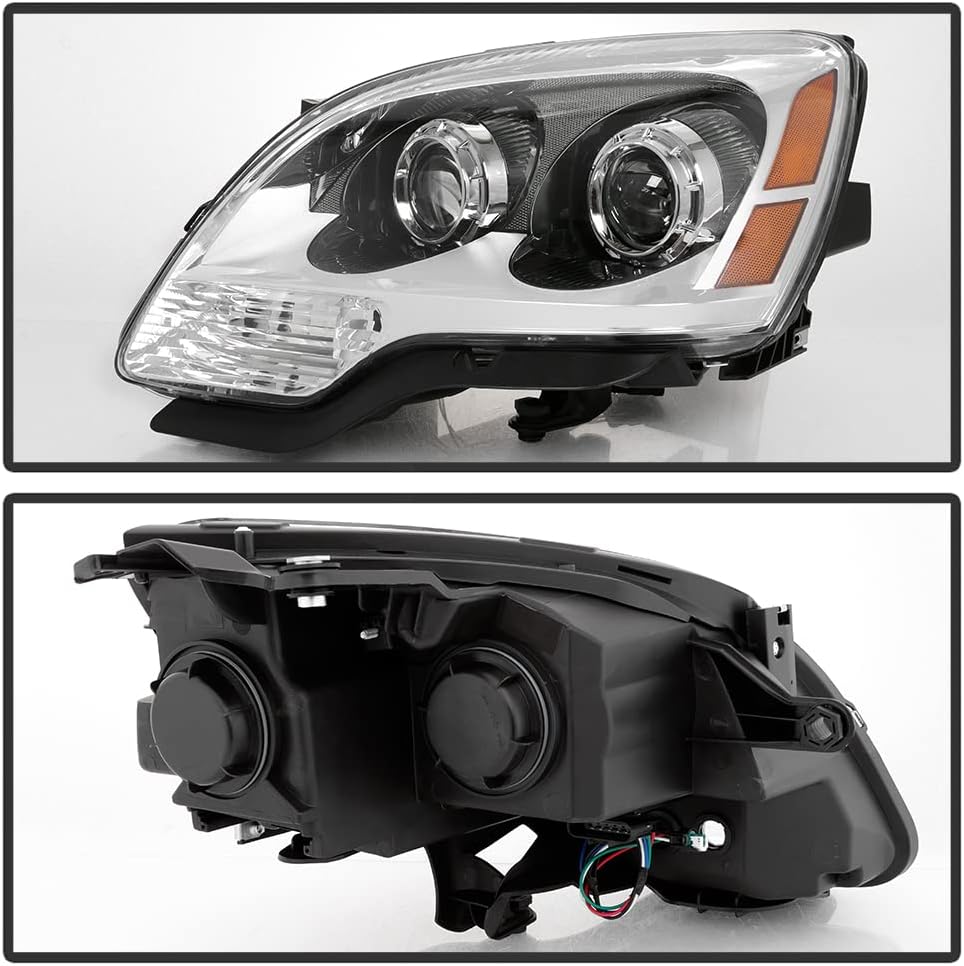 Chrome Housing Projector Headlights Headlamps Assembly Left+Right G259