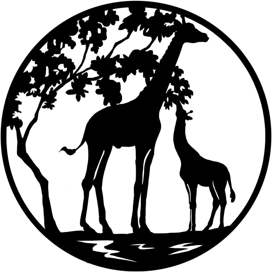 Giraffe Metal Wall Decor 24x24 N31213