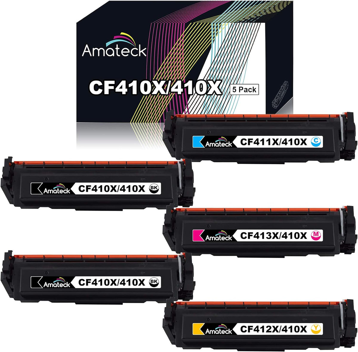 Compatible Toner Cartridge 5 Pack High Yield F451314