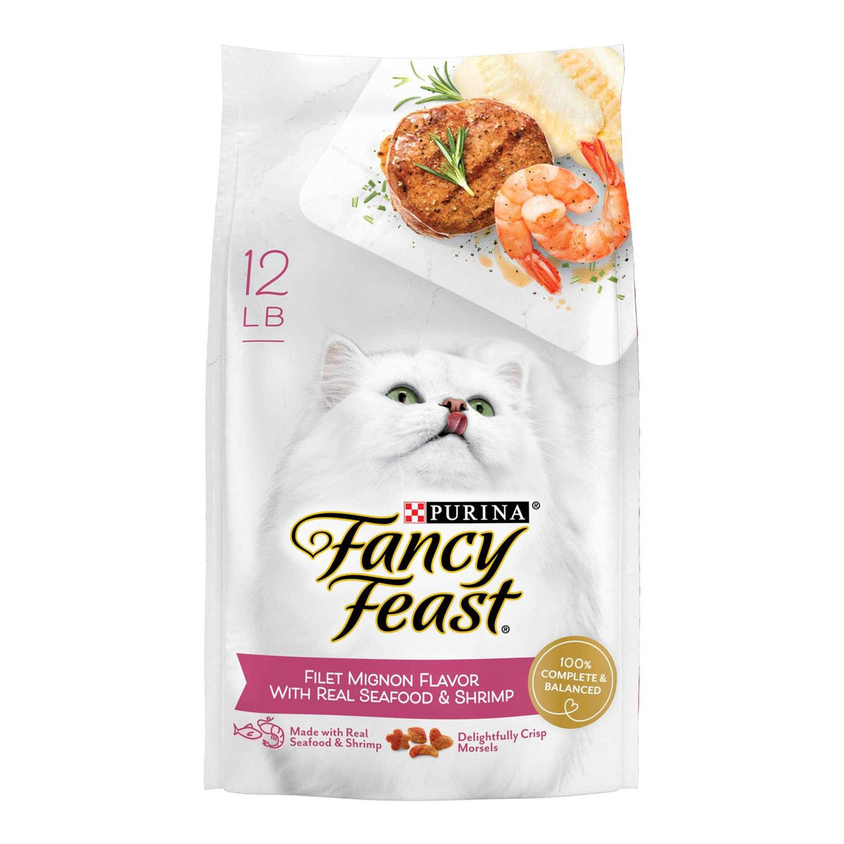 Dry Cat Food Filet Mignon Flavor with Seafood & Shrimp T63873