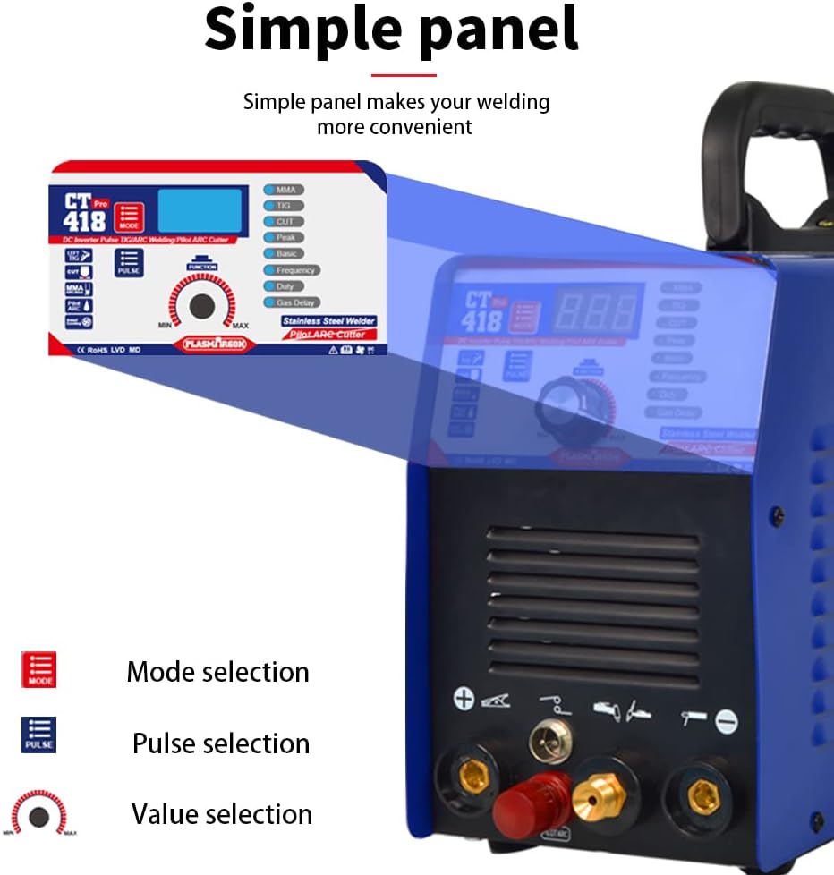 Air Plasma Cutter 4 IN 1 MMA Tig Pulse DC IGBT Welding Equipment O678