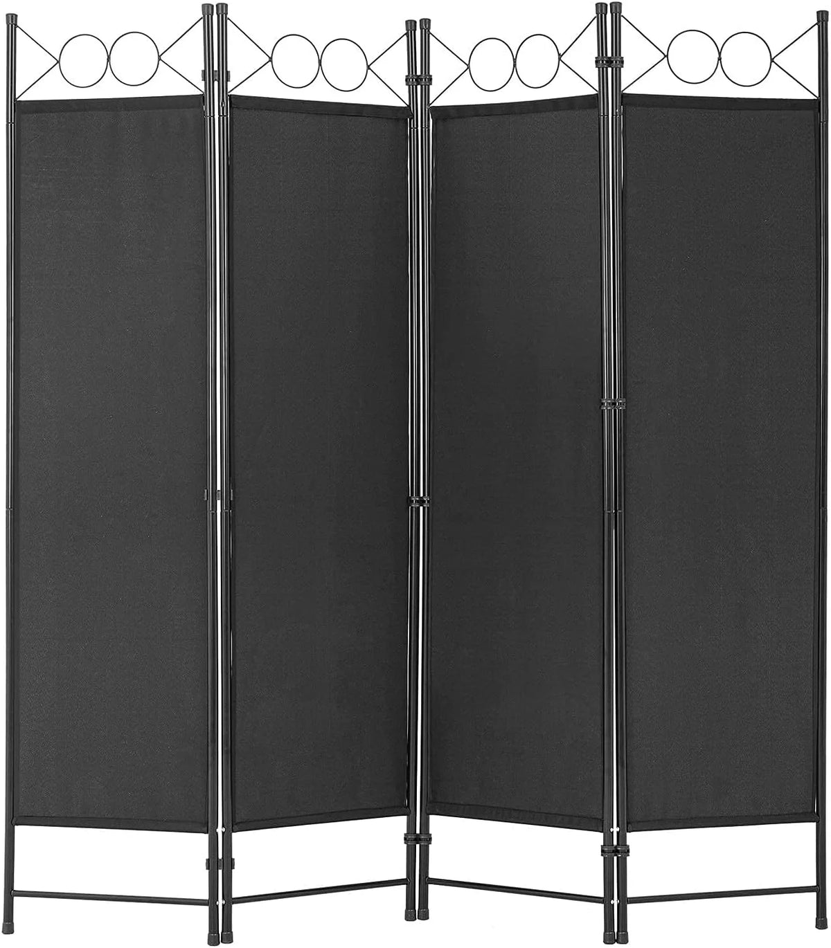 4 Panel 6FT Steel Frame Folding Privacy Divider D618