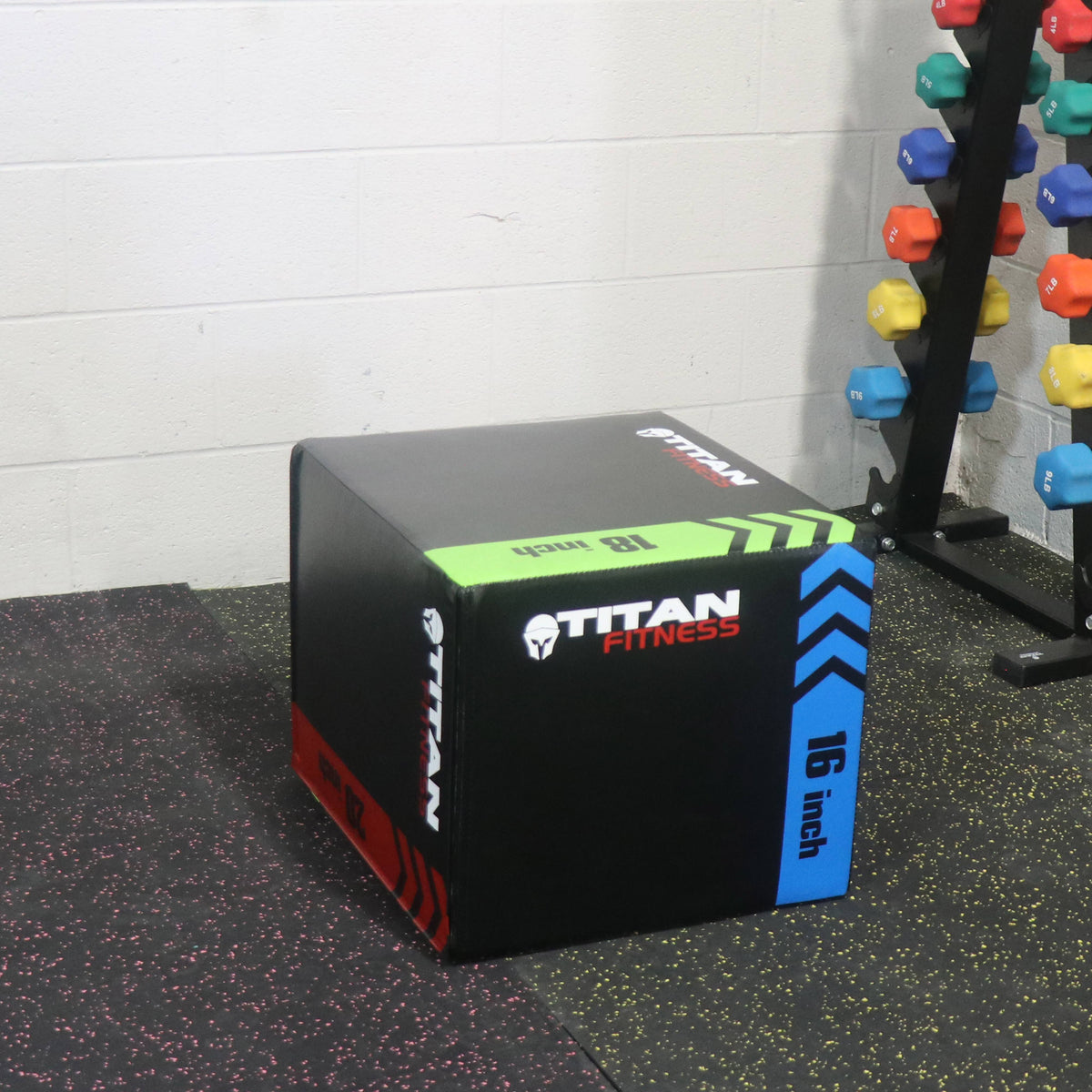 Titan 3-in-1 Heavy Foam Plyometric Box 16 inch 18 inch 20 inch O954