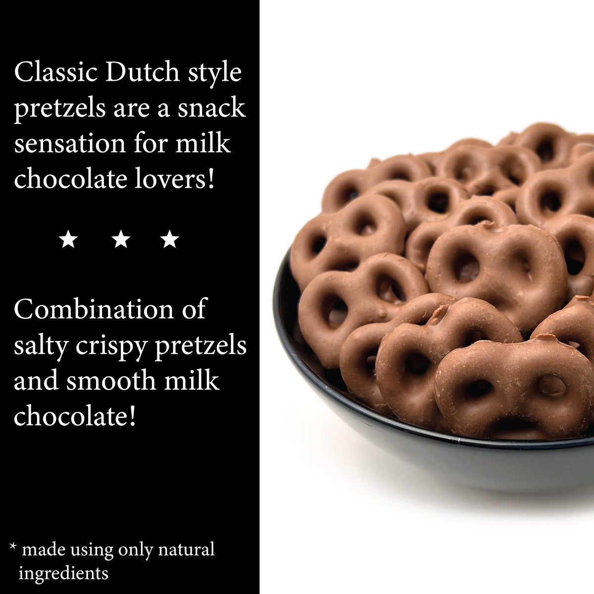 Milk Chocolate Covered Pretzels, 12 Ounce Bag (3 Pack) O3631
