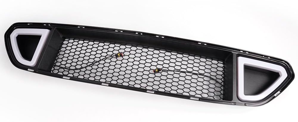 Front Bumper Hood Grill Grille With White DRL LED Light K180545